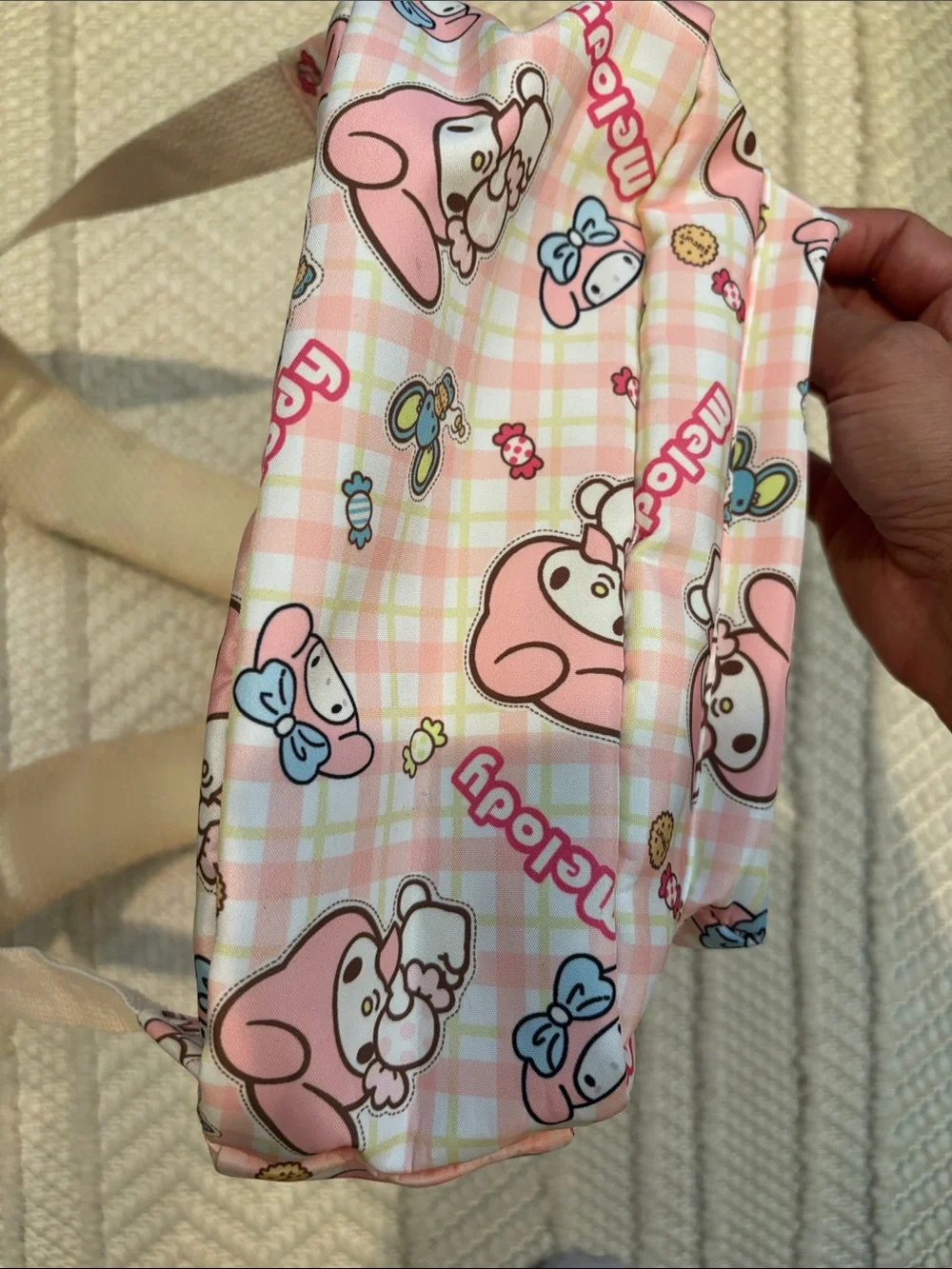 Sanrio My Melody Pink Plaid Kids Backpack